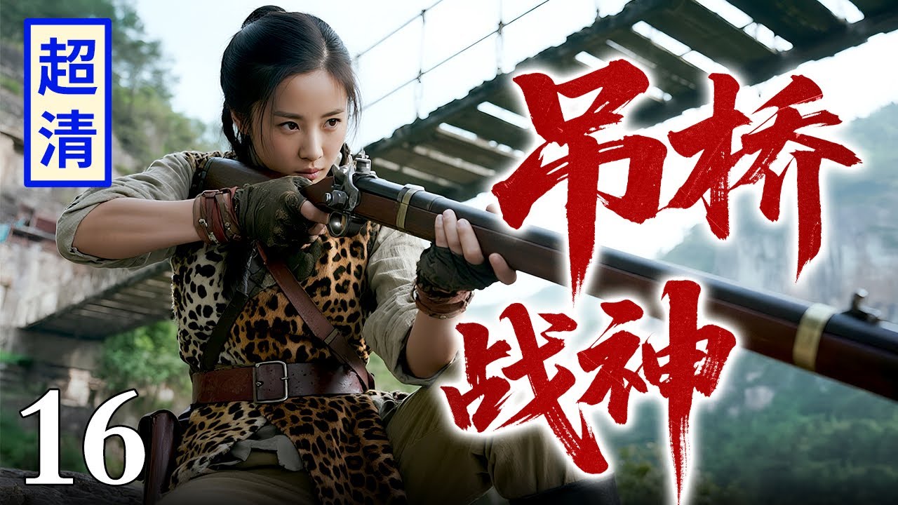 【2026精彩抗战剧】吊桥战神 16 | 女土匪埋伏在敌人路过的吊桥边，枪枪爆头无人能靠近，一人拦住千军万马！