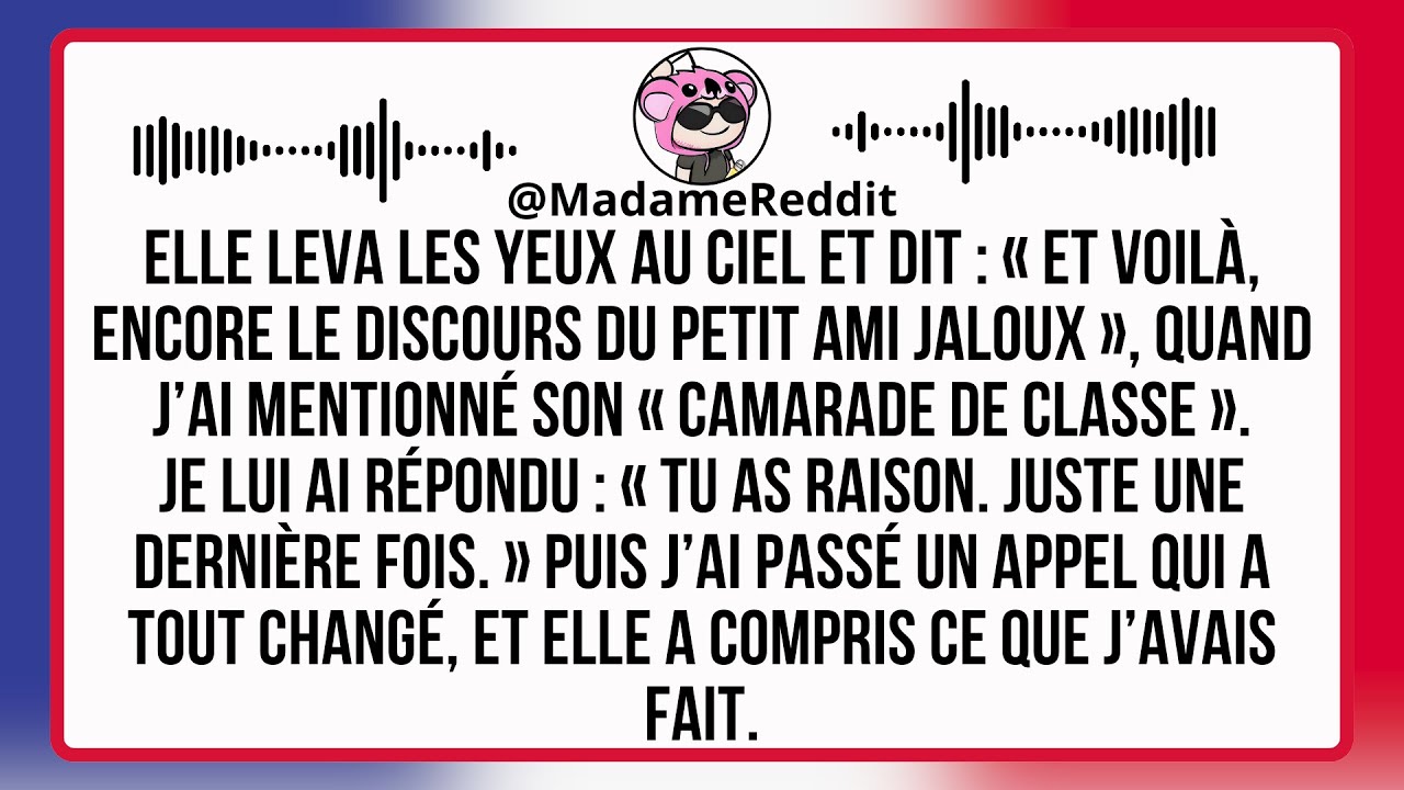 Elle Leva Les Yeux Au Ciel Et Dit : « Et Voilà, Encore Le Petit Ami Jaloux. »