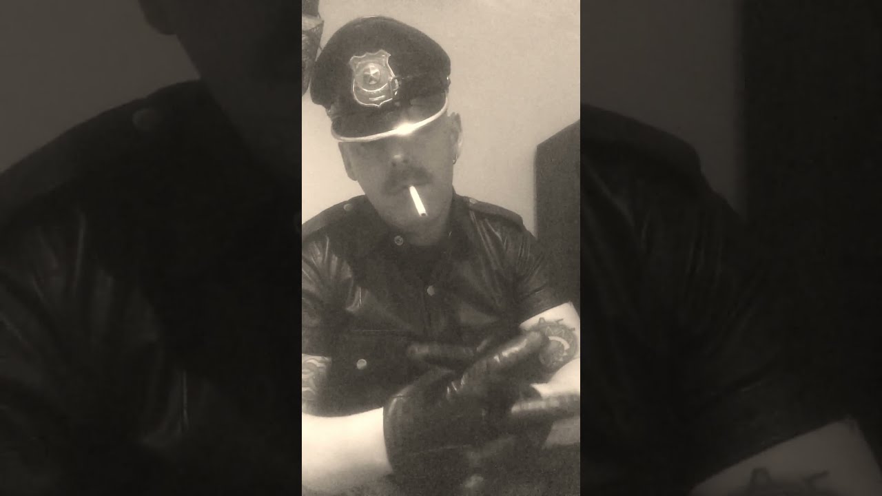 Leather uniform smoke