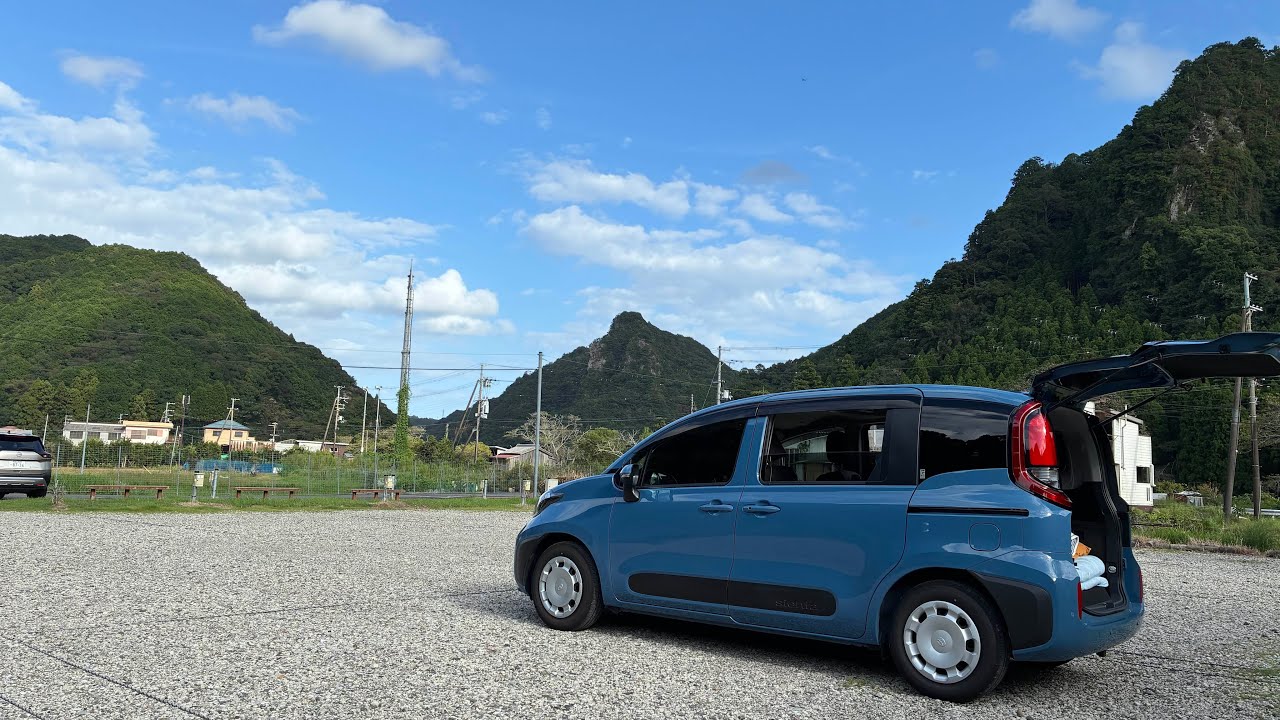 【車中泊】初めてのRVパーク。自然に囲まれて癒しの時間を過ごす。