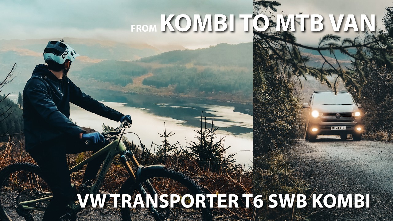 Превращение микроавтобуса Kombi в туристический фургон для горных велосипедов | Спуск на горных в...