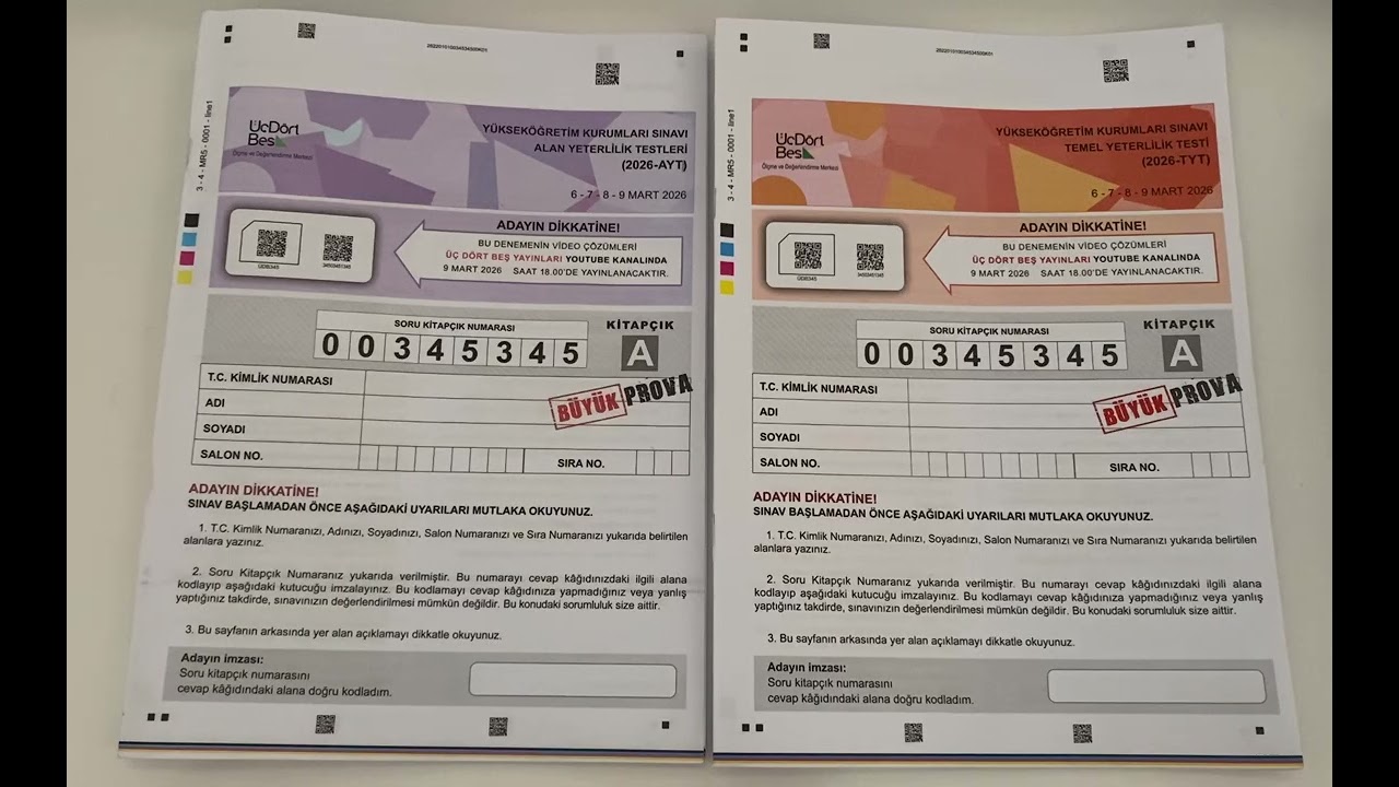 345 Büyük Prova #yks2026 #mezun #deneme 