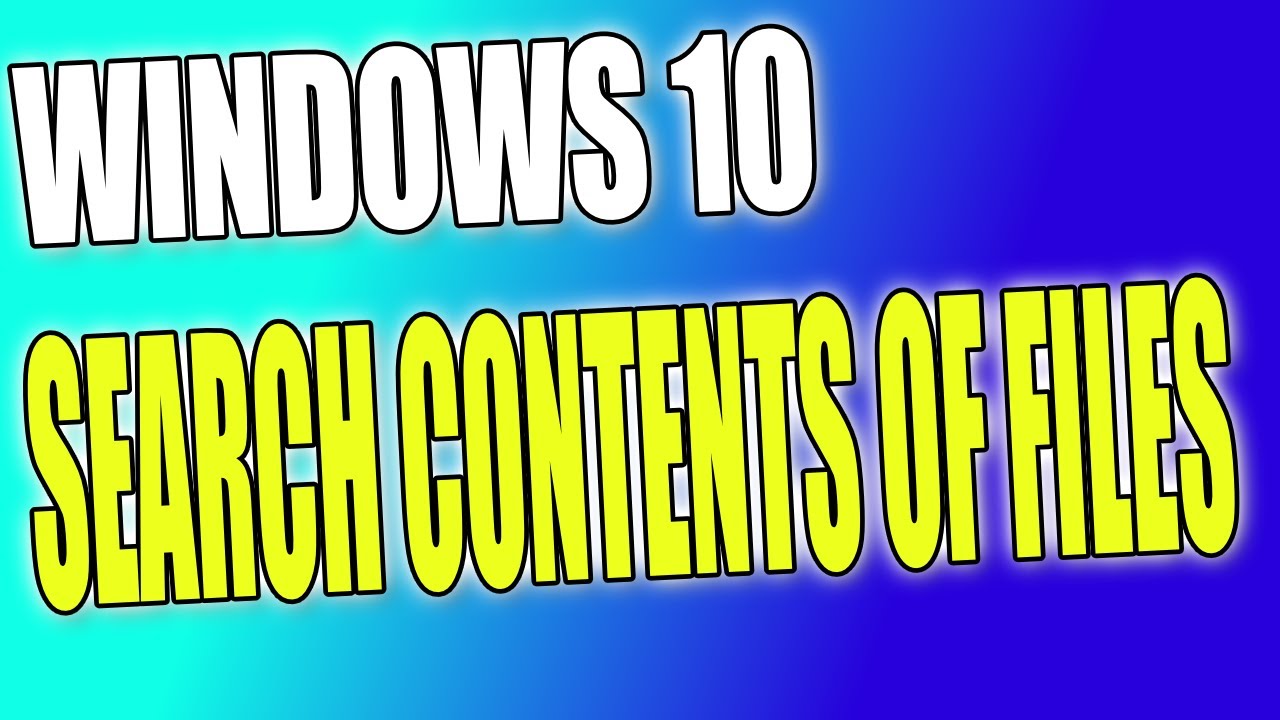 Как искать содержимое файлов при выполнении поиска в Windows 10: пошаговое руководство.