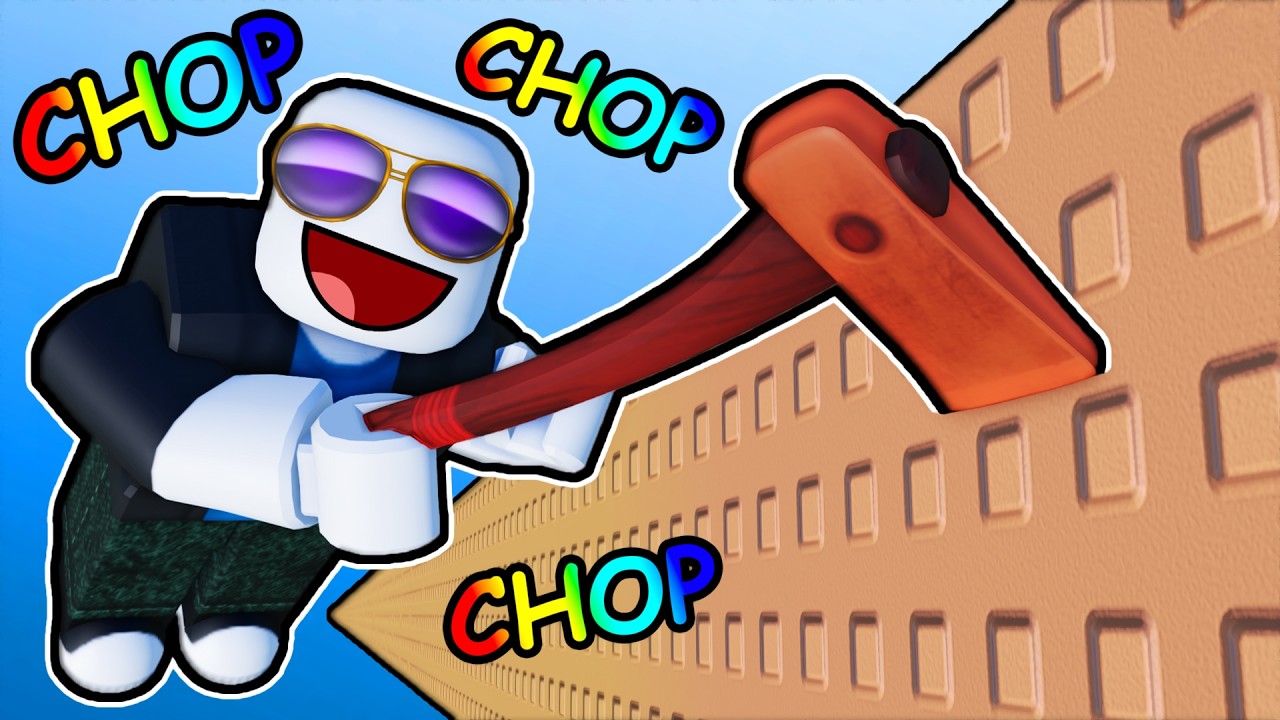 Chopping THE TALLEST Tree in Roblox...