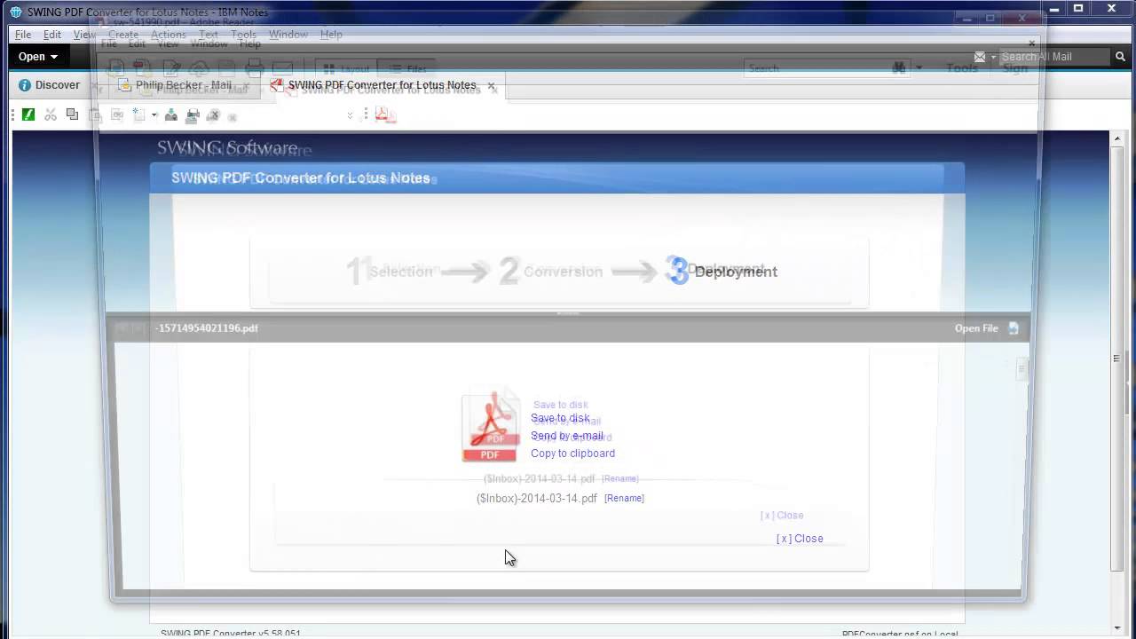 SWING PDF Converter: Lotus Notes e-mail Archiving