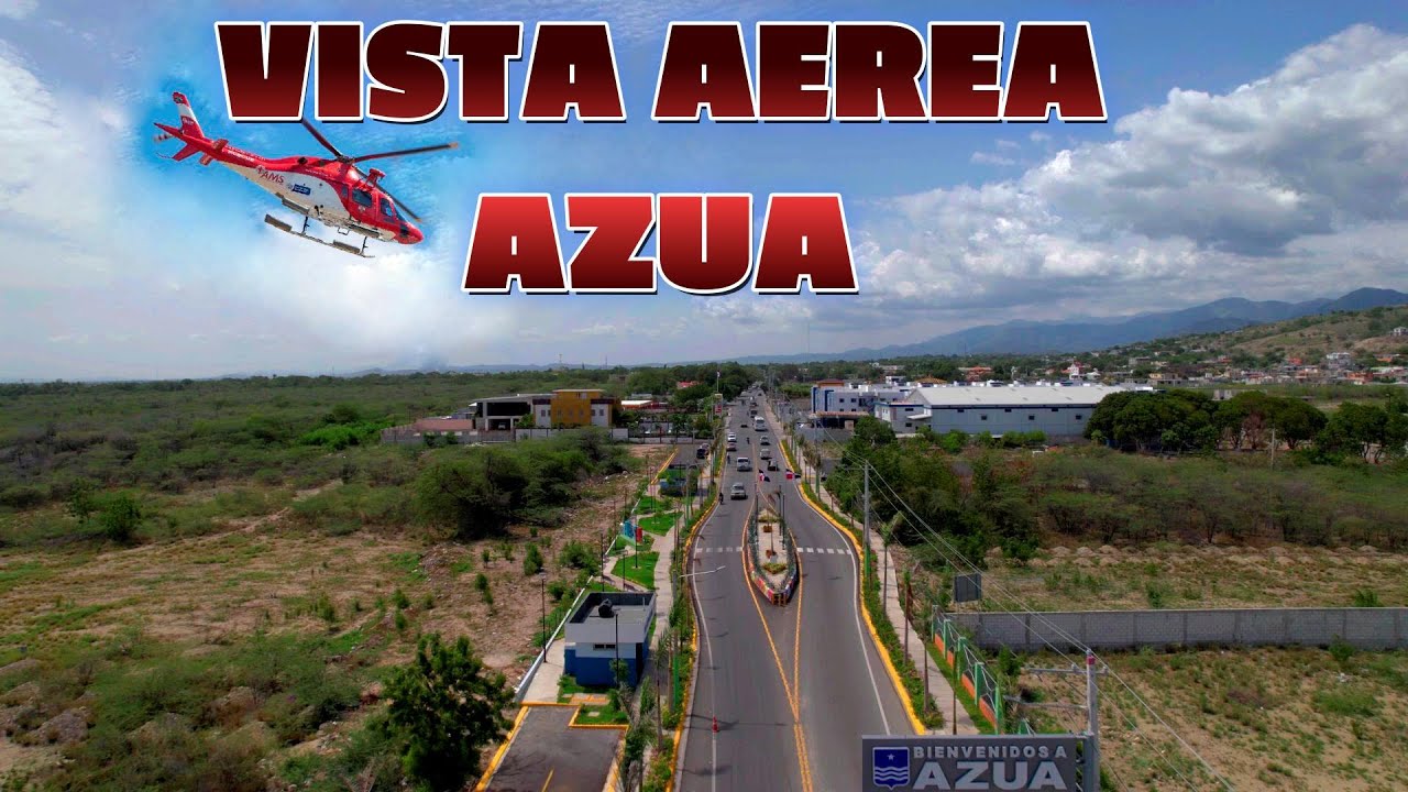 VISTA AEREA DE LA CIUDAD DE AZUA DE COMPOSTELA