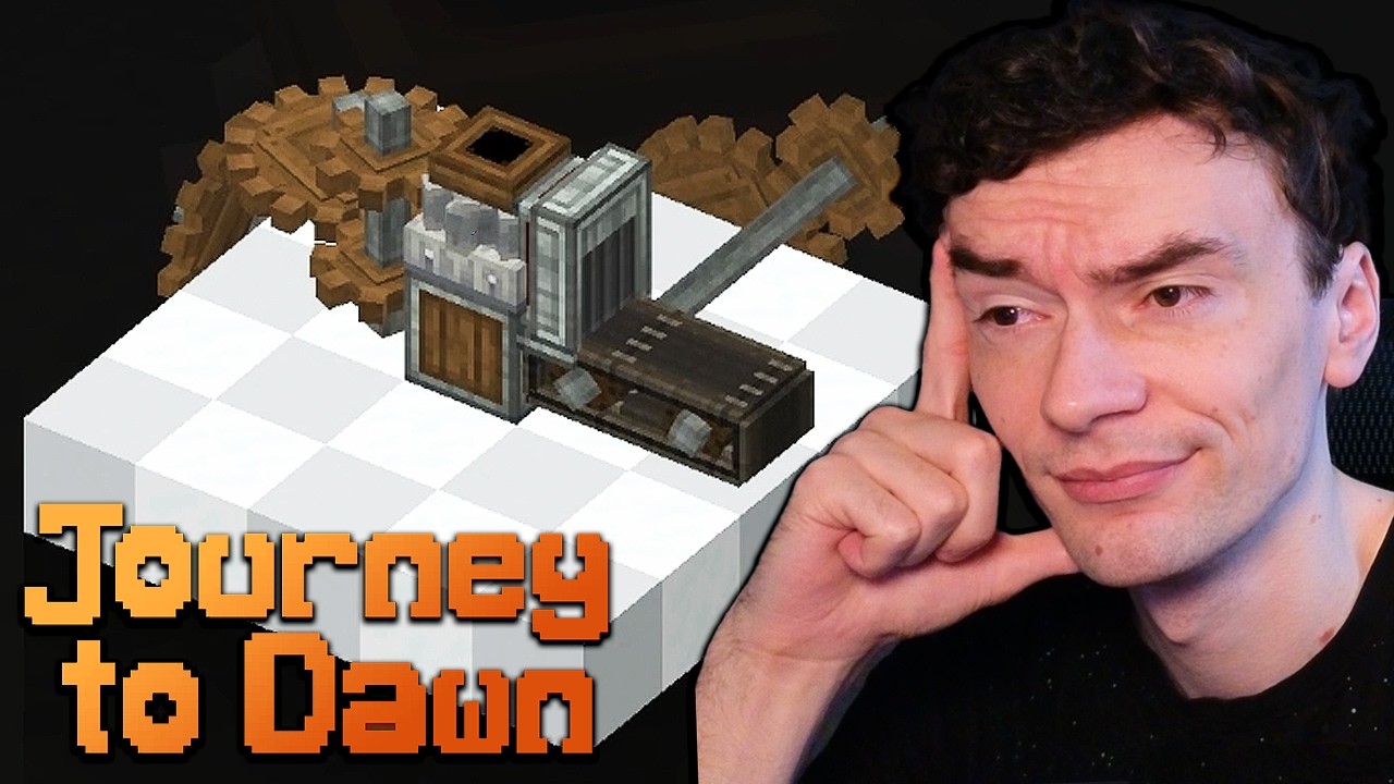 Requi tinkers with the Create mod and turns the crank // Minecraft Journey to Dawn #3