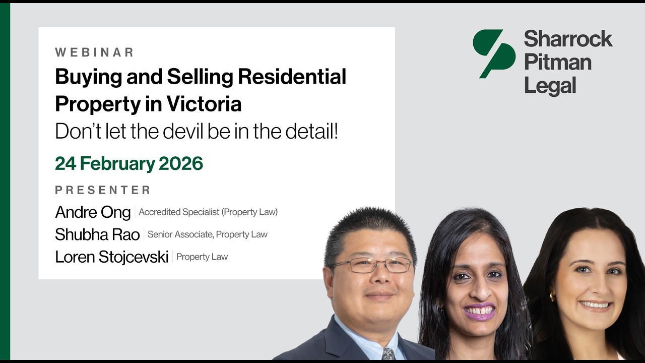 Buying and Selling Residential Property in Victoria (Australia)