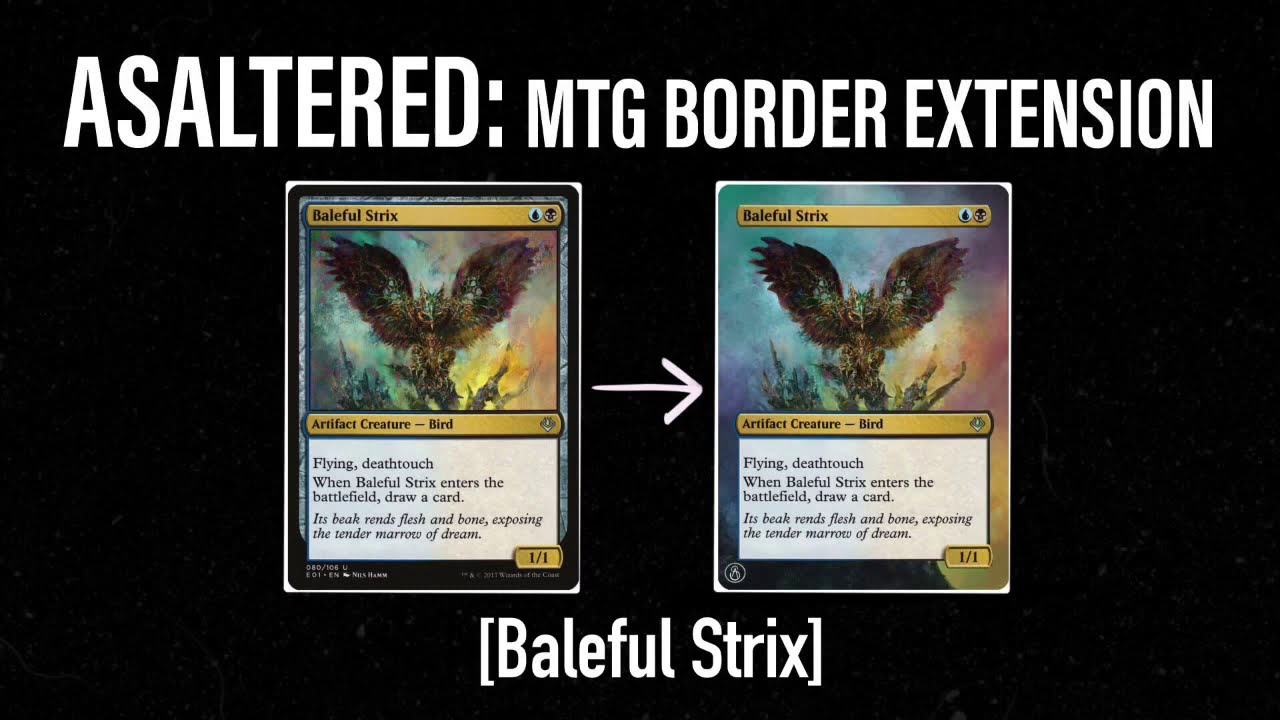 Baleful Strix: Magic the Gathering Altered Card EDH