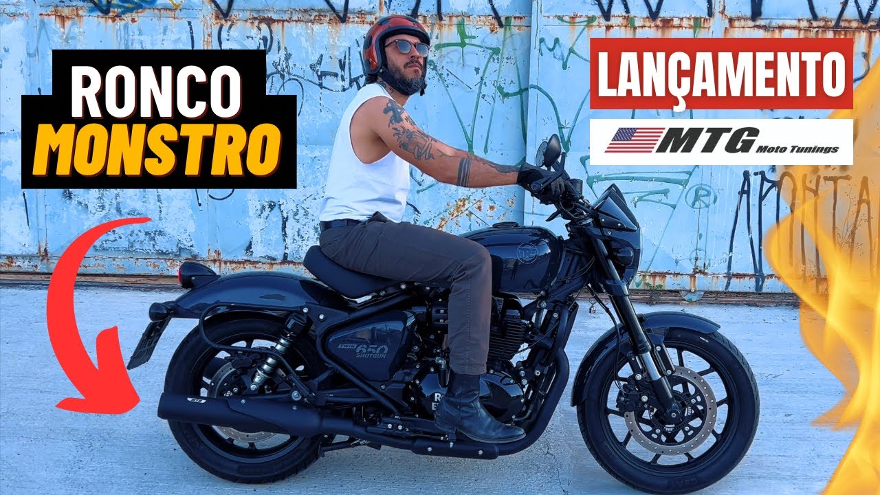 🚨 ROYAL ENFIELD SHOTGUN 650 COM RONCO ESPORTIVO CANON-PRO MTG | PONTEIRA ESCAPE ESPORTIVO MTG