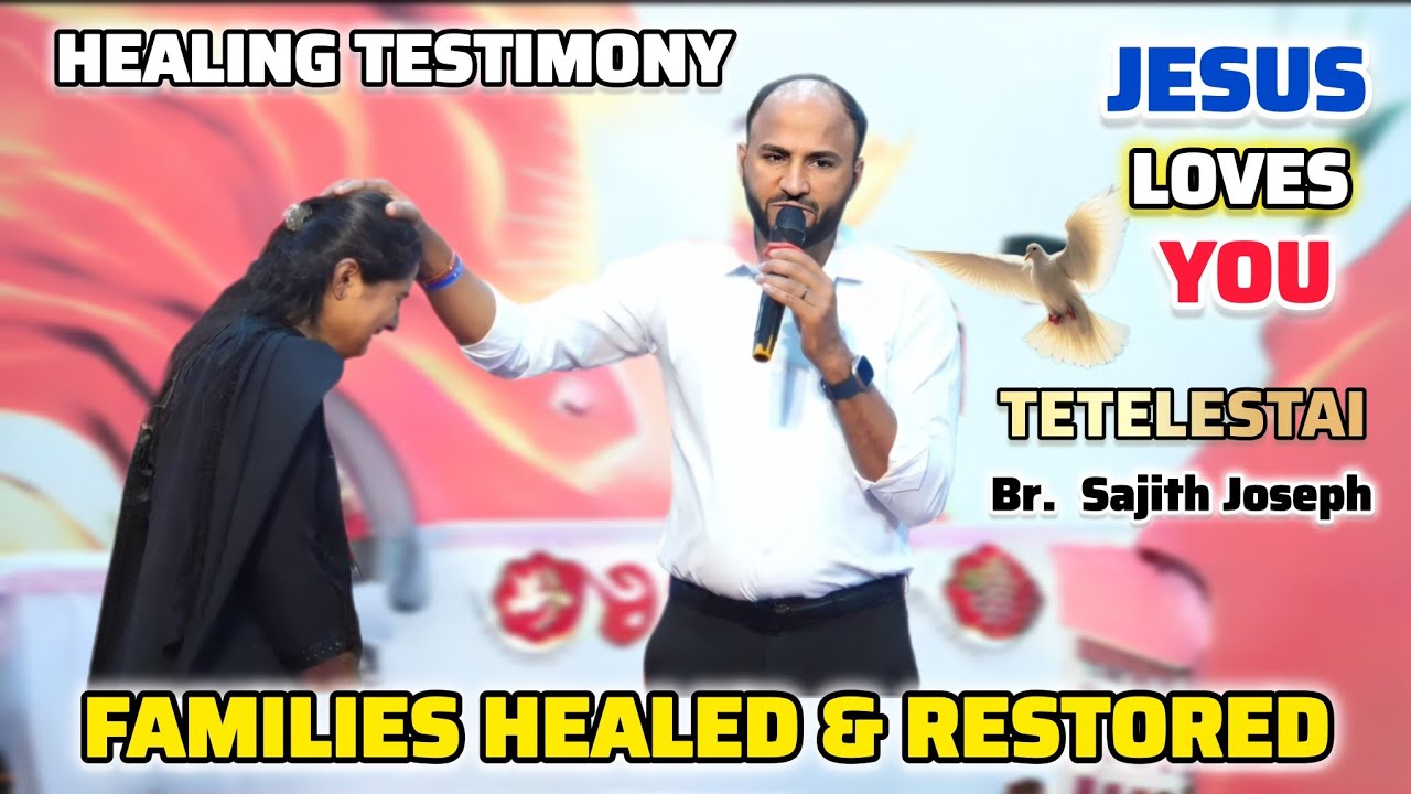TETELESTAI | Family Healing Testimony | Br. Sajith Joseph at Divine Retreat Centre, Thokkottu