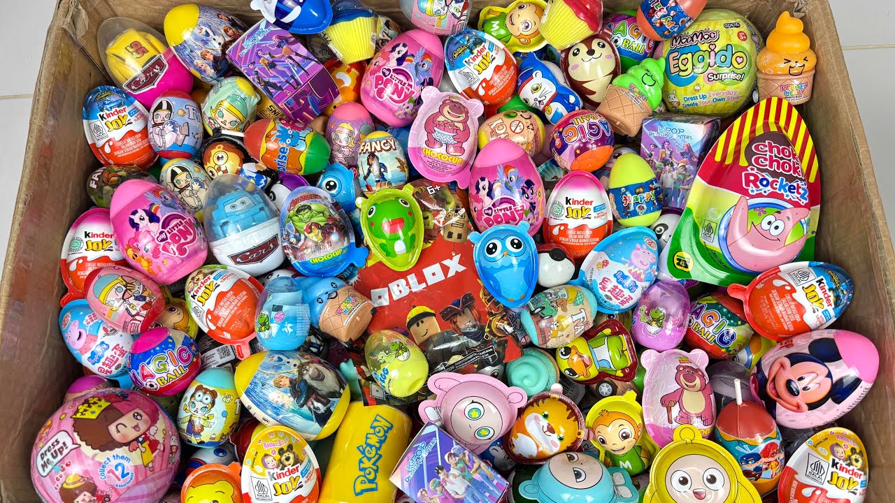 Unpacking So Many Surprise Egg, Surprise Ball, Kinder Joy, Roblox Blind Pack, and More