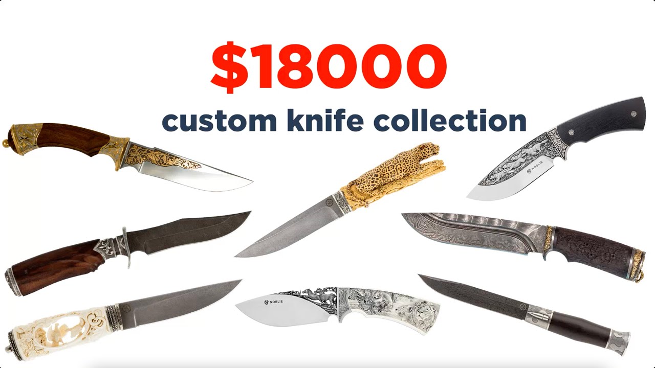 $18,000 Noblie Custom Knife Collection #customknife