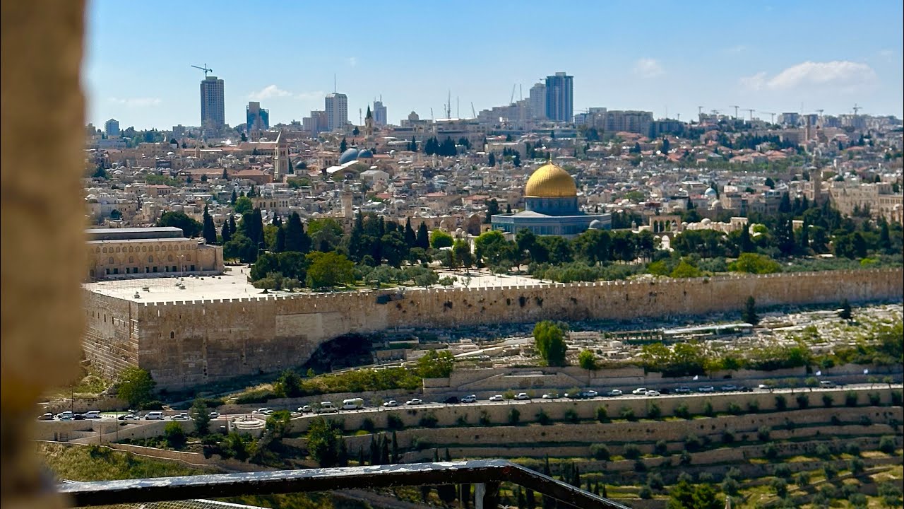 Jerusalém até o Monte das Oliveiras
