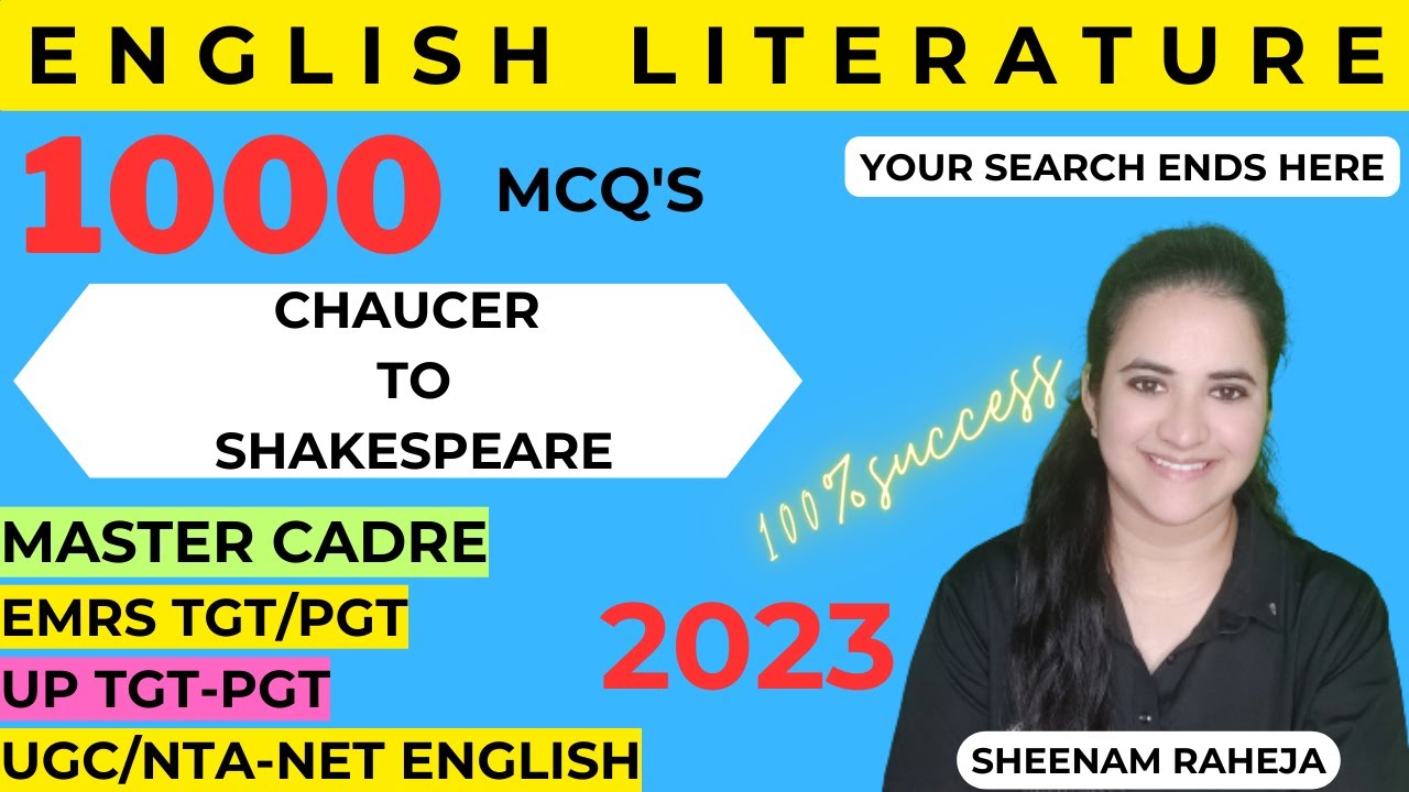 Day 1-1000 MCQs OF ENGLISH LITERATURE#mastercadreenglish #ugcnetexam @INSPIRE ENGLISH PLANET