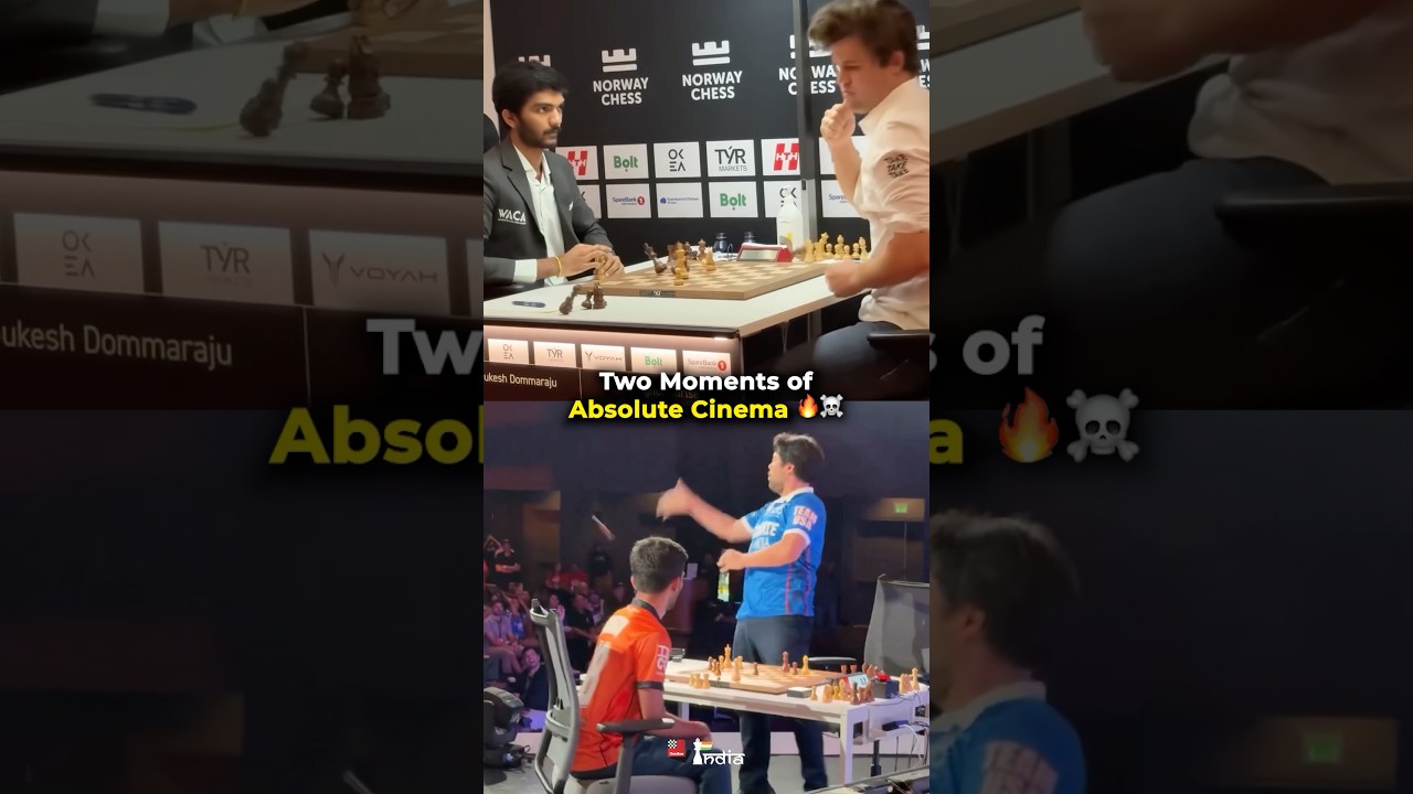 Most INSANE Chess Moment ☠️😱 #chess #gukesh #magnuscarlsen