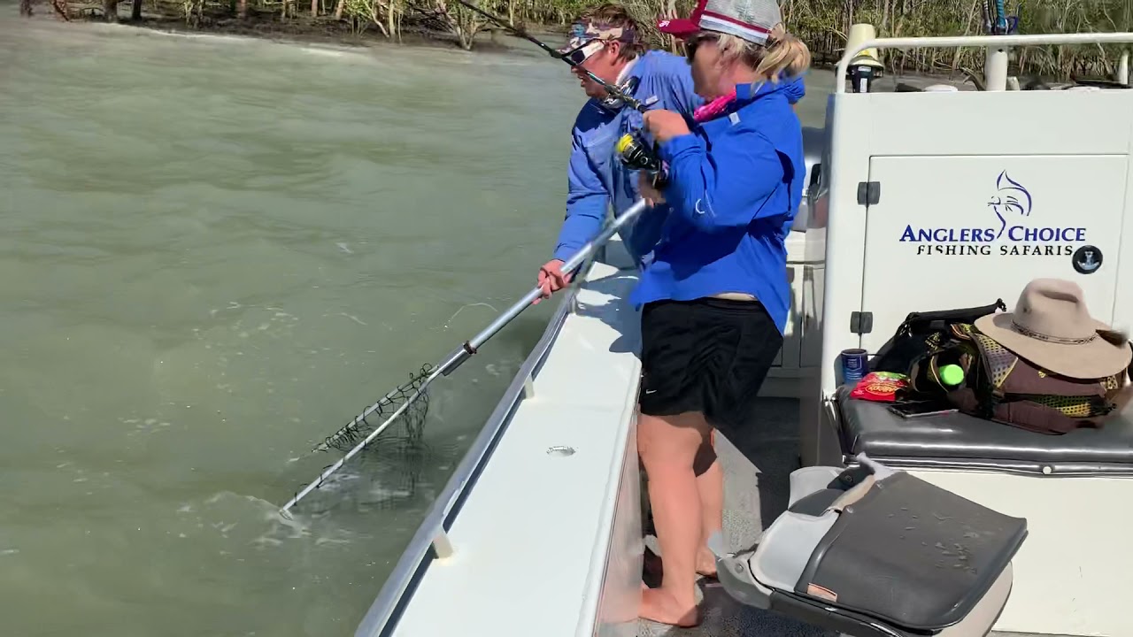 Saltwater Barra Fishing at Dundee Beach with Anglers Choice Fishing Safaris