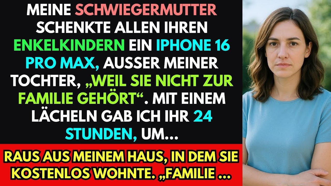 Meine Schwiegermutter schenkte allen ihren Enkeln ein iPhone 16 Pro Max–außer meiner Tochter, weil