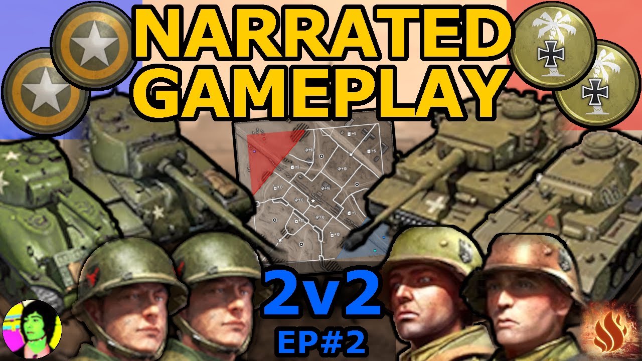 CoH3 | El Alamein dust ball | Narrated Gameplay 2v2 US Forces | EP#2