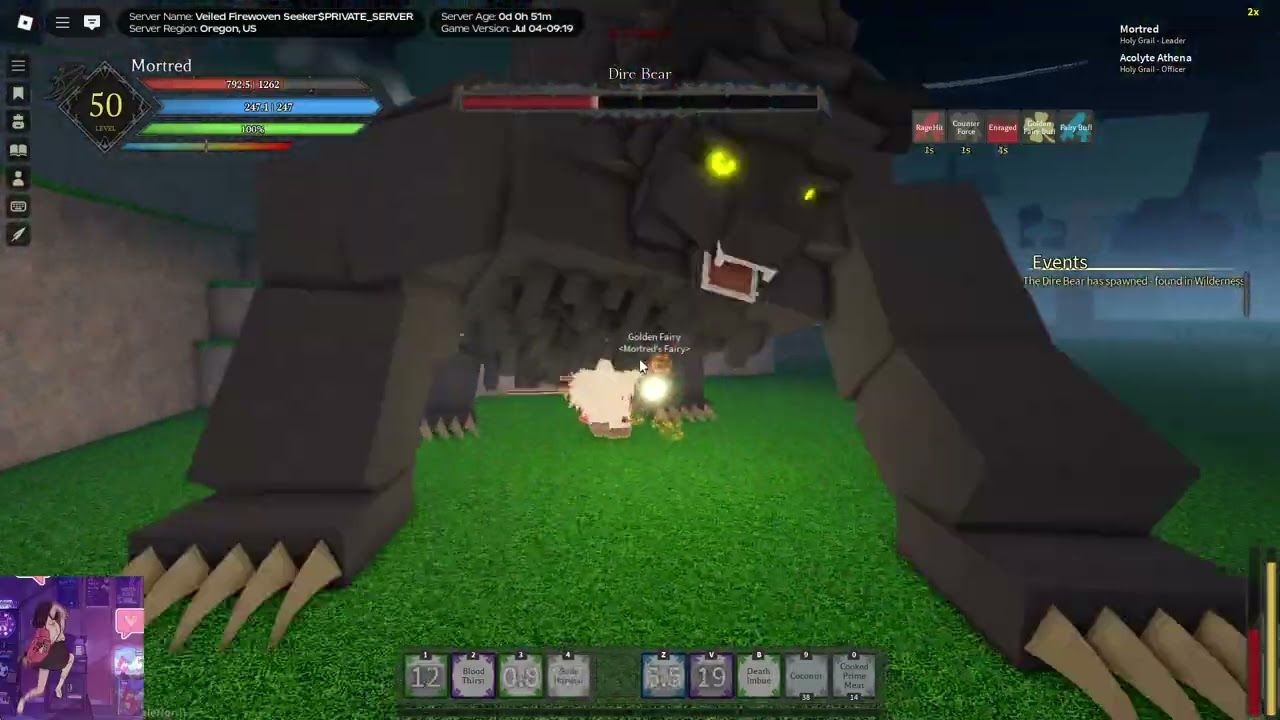 Dullahan Berserker Thief Build vs Dire Bear | Rune Slayer