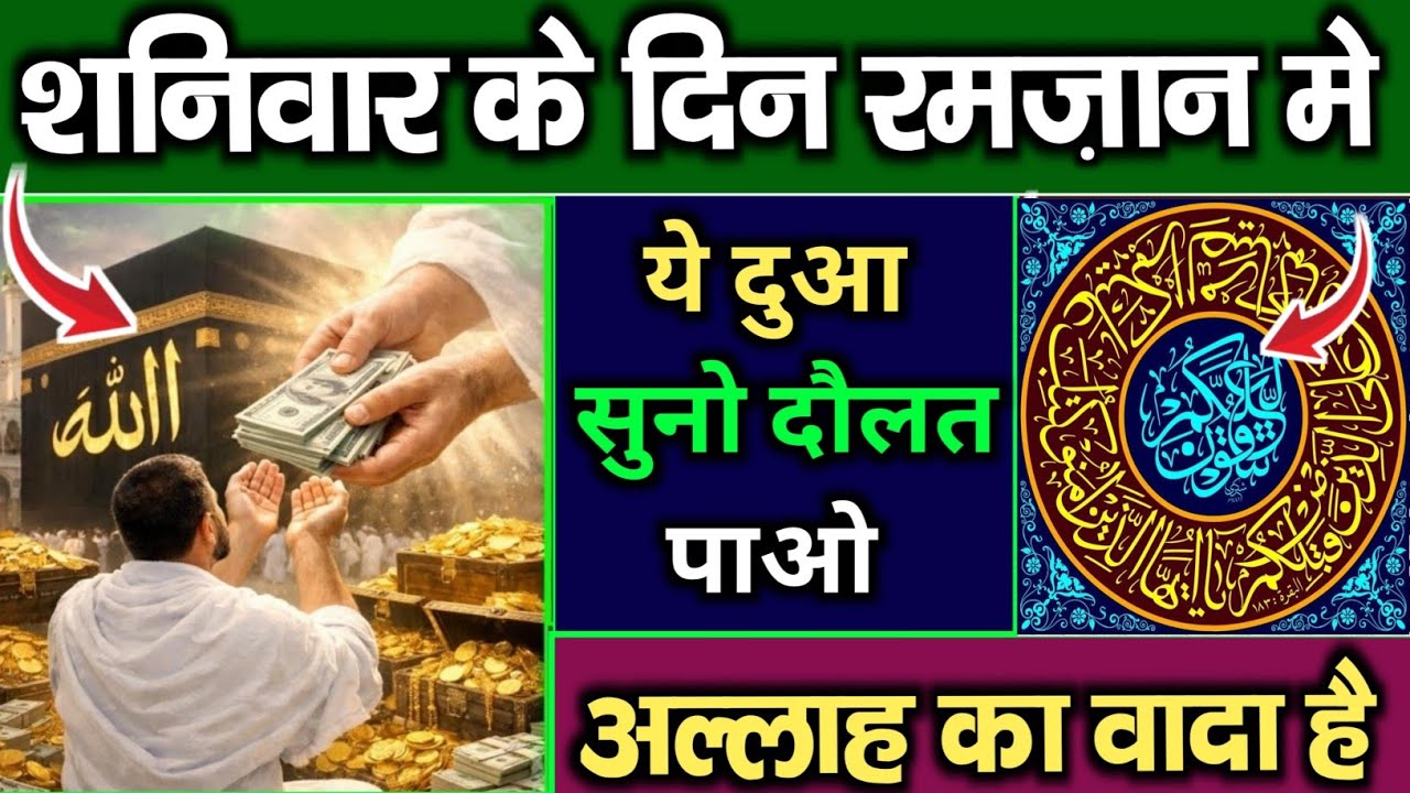शनिवार के दिन की दुआ 🤲 दुआ ए रोज़ी 🤫एक बार लाज़मी सुनें | Morning dua🤫| Dua E Hajat | Dua for money 