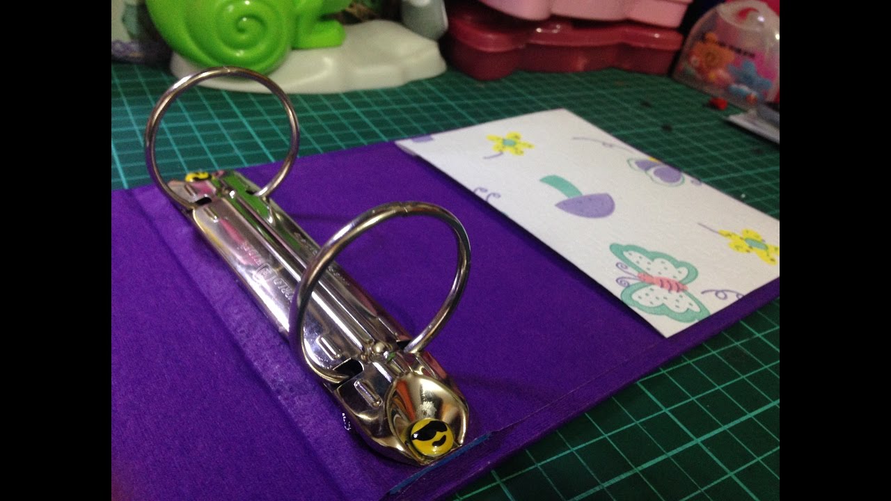 Tutorial Scrapbook: encuadernacion con argolla de folder - Ring Binder DIY fácil