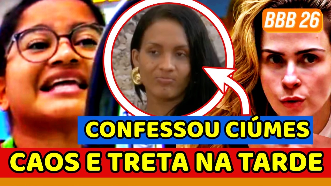 😱🔥BBB26 TRETA! Milena ACABA COM Jordana; Max CONFESSA CIÚMES, CHORA POR JONAS e PEDE DESCULPAS; AP
