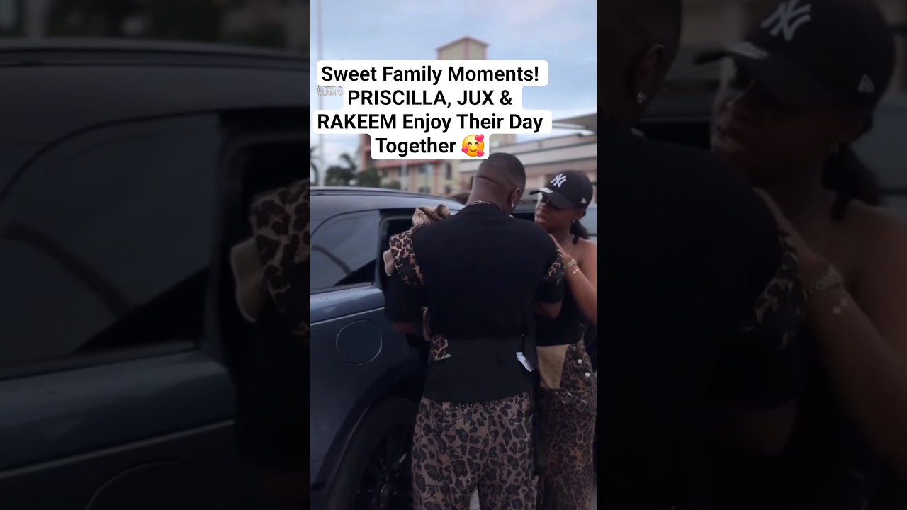 PRISCILLA AND JUX Family Day Out 😍 #rakeem #shorts #shortsyoutube