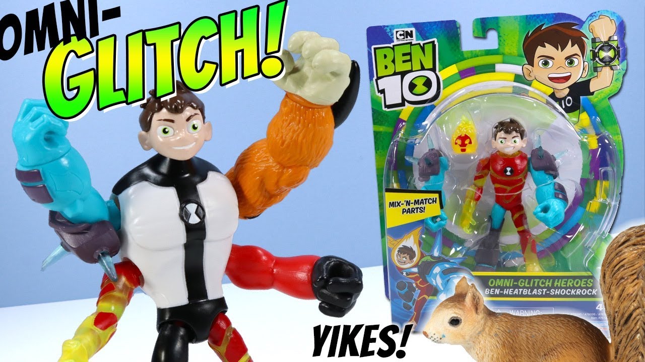 Ben 10 Reboot Action Figures Omni-Glitch Heroes Mix-'N-Match Playmates Toys