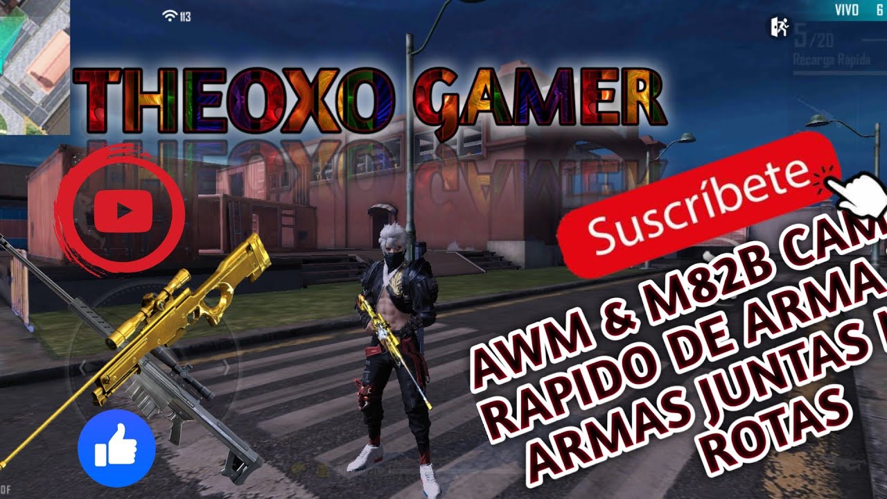 COMO HACER EL CAMBIO RAPIDO CON LA AWB Y LA M82B FREE FIRE