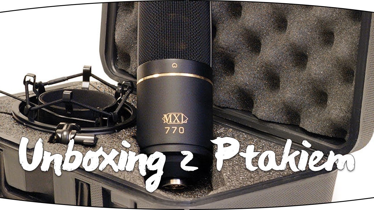 MXL 770 - Mikrofon pojemnościowy XLR - Rozpakowanie/Unboxing PL