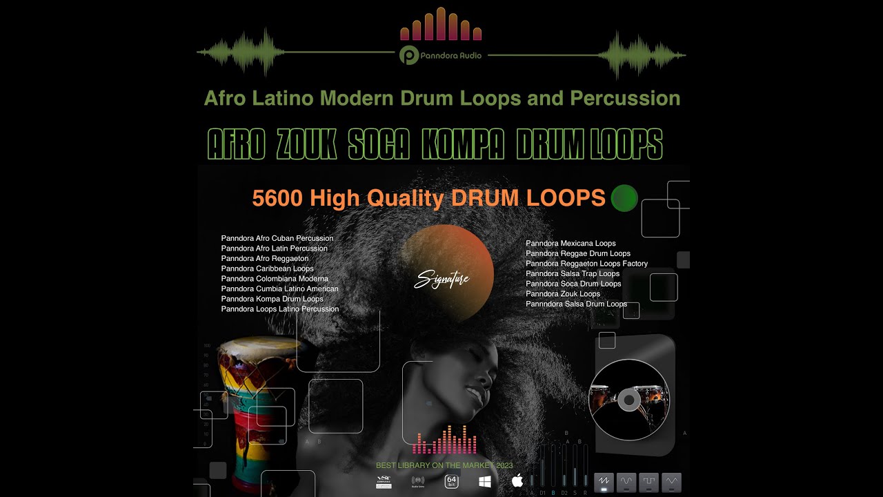 Afro Latino Kompa Zouk Modern Drum Loops