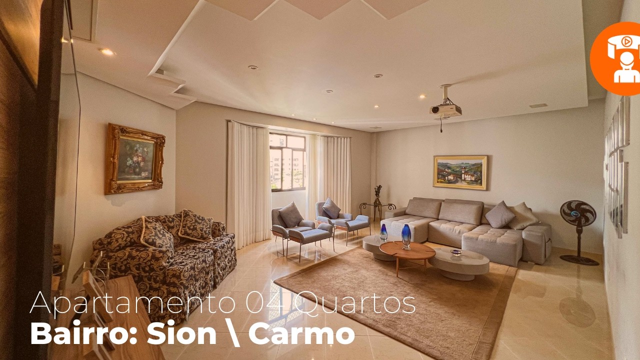 ПРОДАЕТСЯ: КВАРТИРА С 4 СПАЛЬНЯМИ - SION/CARMO - BH/MG (КОД: 736557)