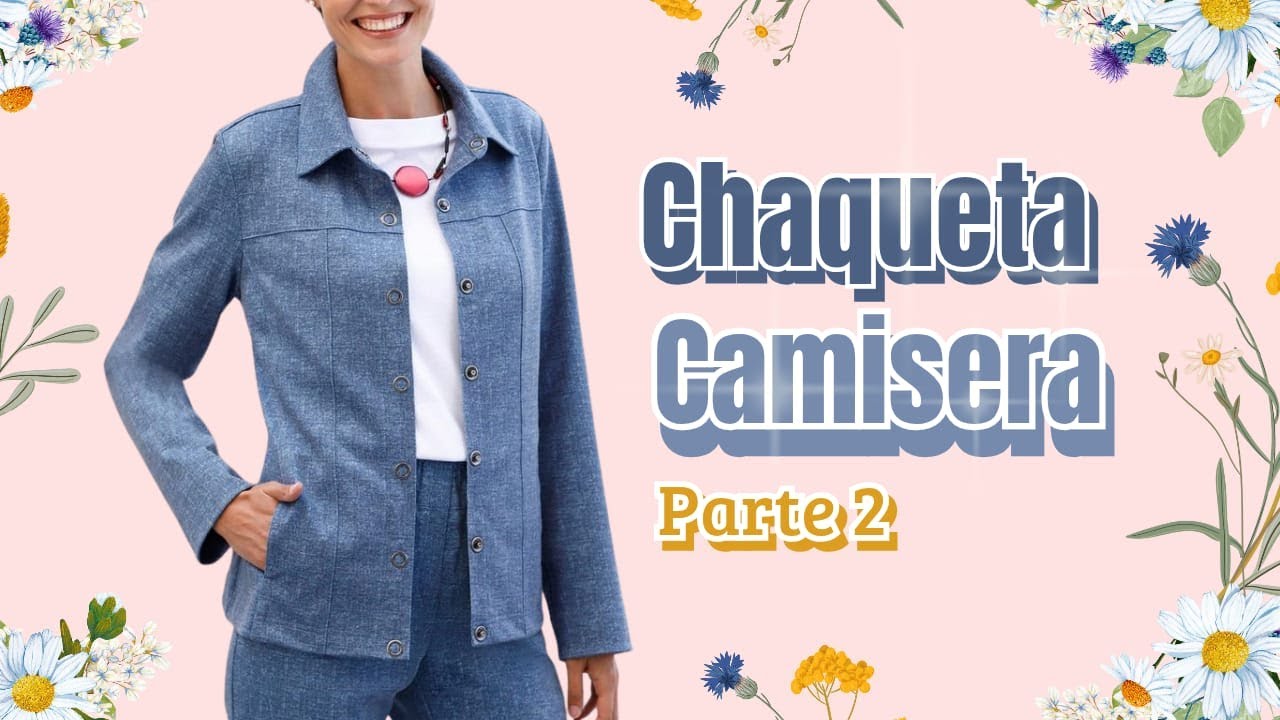 CHAQUETA CAMISERA PARTE 2 Saco Casual con cuello camisero. Chaqueta con bolsas.