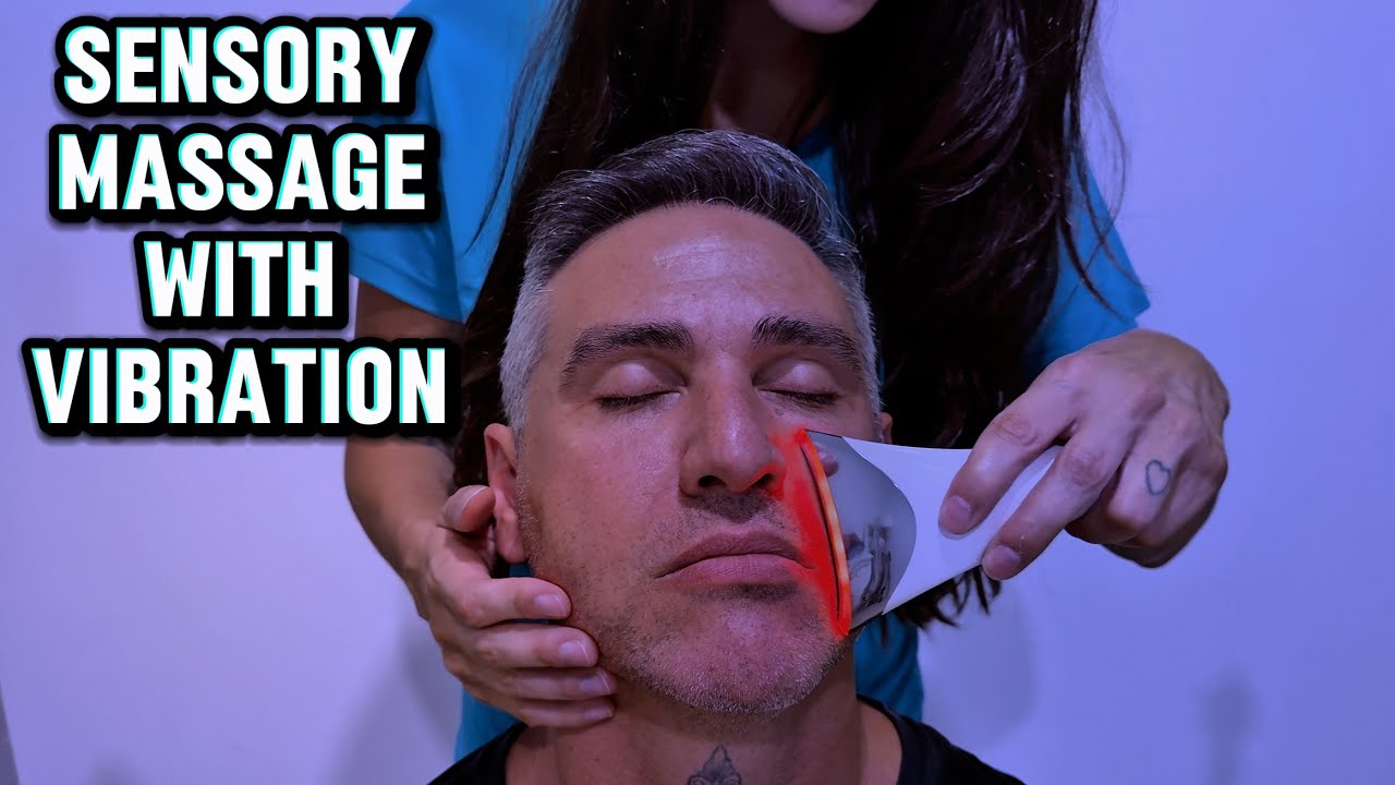 ASMR Sensory Bliss | Hand Face Massage, Brush, Scissors, Hammerball & Pen Clicks + Facial Vibration