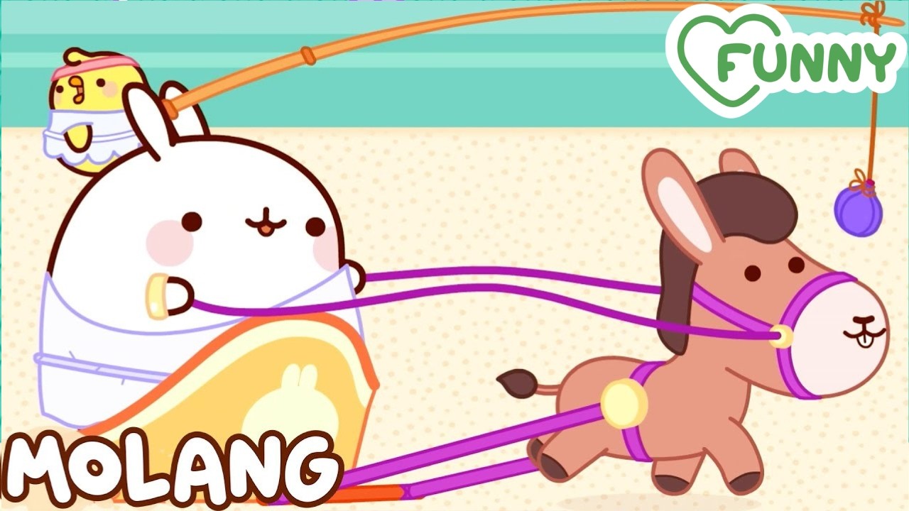 😲🏛️ Molang zastępuje kierowcę?! Zabawa w starożytny rydwan 🐰💨
