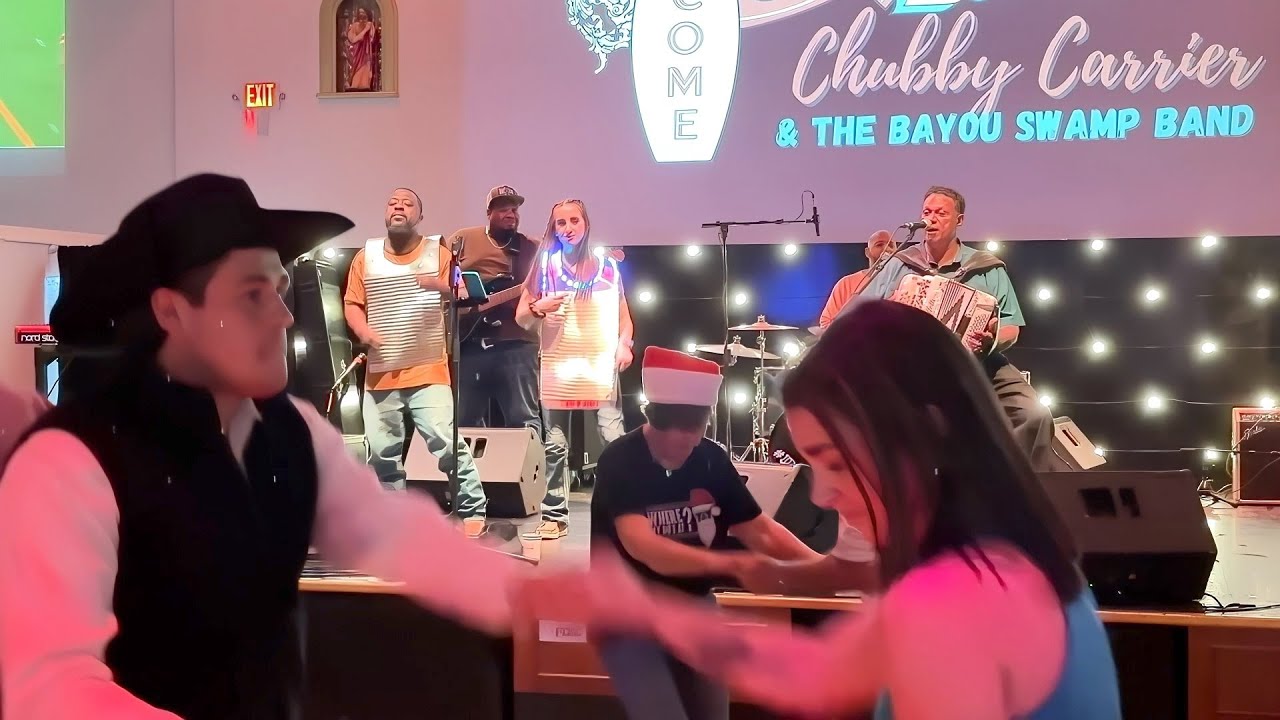 Zydeco Dancing to Chubby Carrier at Rock ’n’ Bowl on 12/10/23