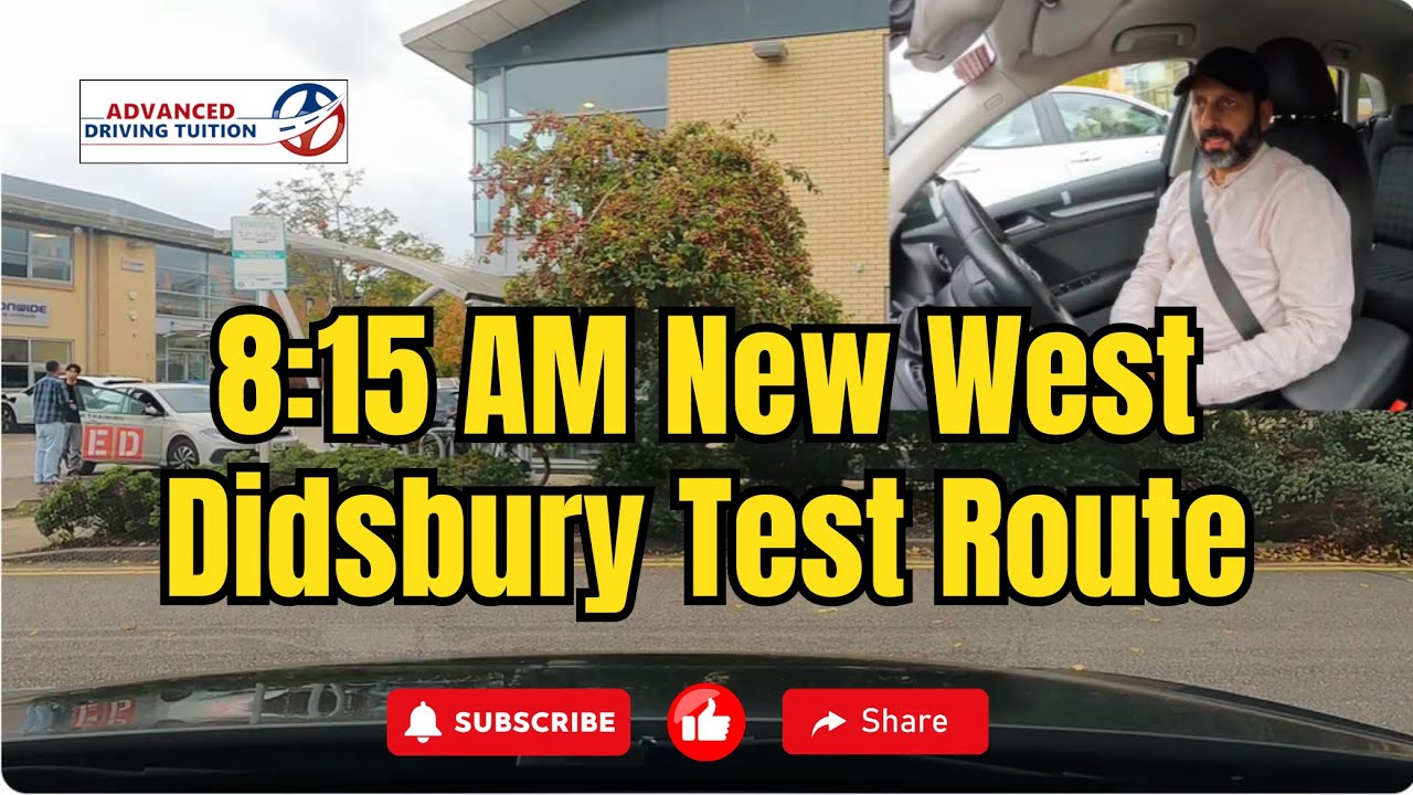 8:15 New West Didsbury Test Route in Urdu | Full Driving Guide | Advanced Driving Tuition