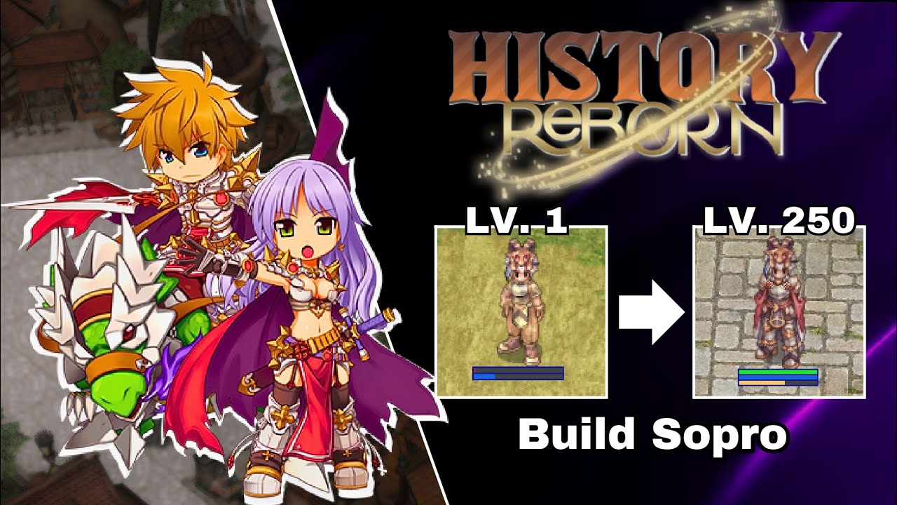 GUIA DE UP INICIANTE - DO NIVEL 1 AO 250 EM 1 HORA [HISTORY REBORN]
