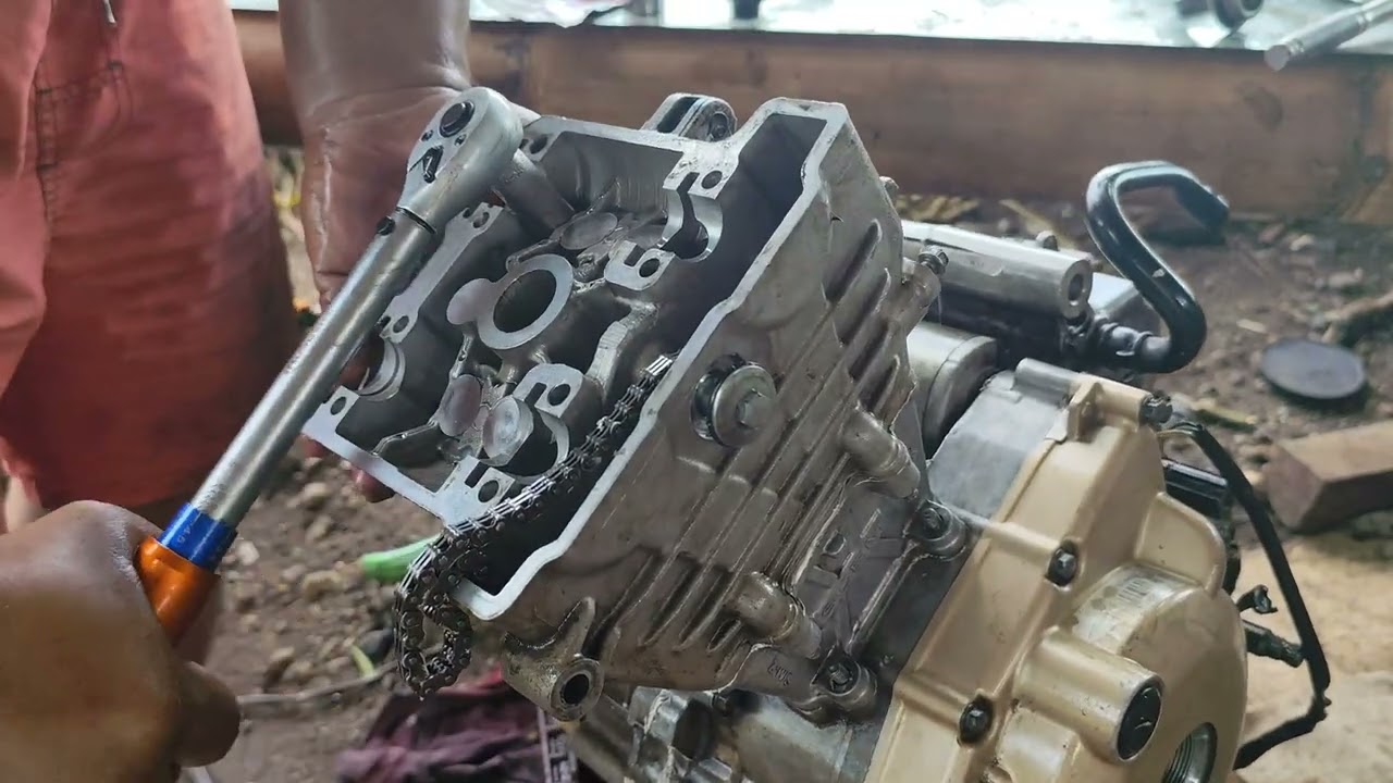 Raider 150 fi Top overhaul baklas cylinder block at cylinder head and cams