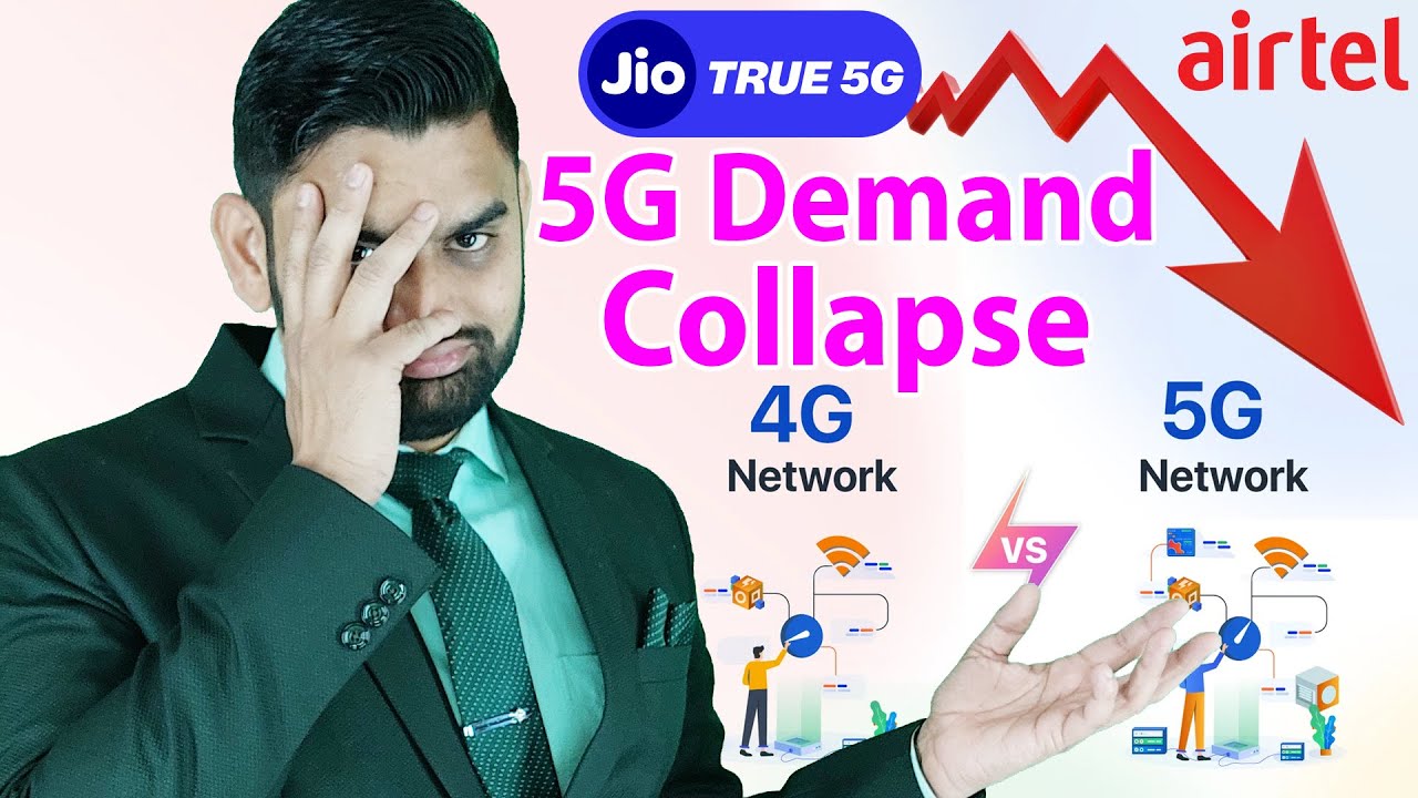 Jio Slow-Down 5G Network Expansion in India | 5G Demand Collapse | Airtel 5G | Unlimited 5G Data |