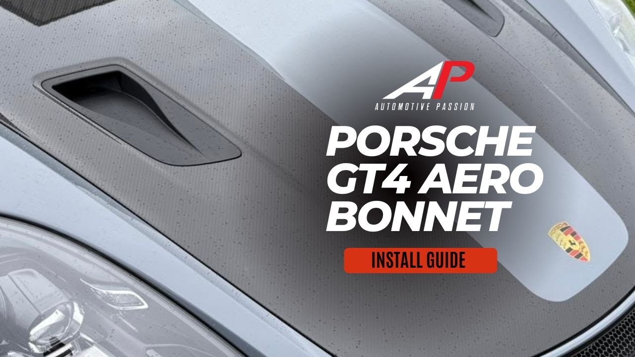 GT4 RS STYLE HOOD - PORSCHE 981/718 GT4 DRY CARBON FULL FUNCTIONAL BONNET - AUTOMOTIVE PASSION