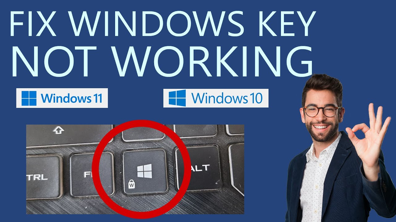 Как исправить неработающую клавишу Windows на клавиатуре?