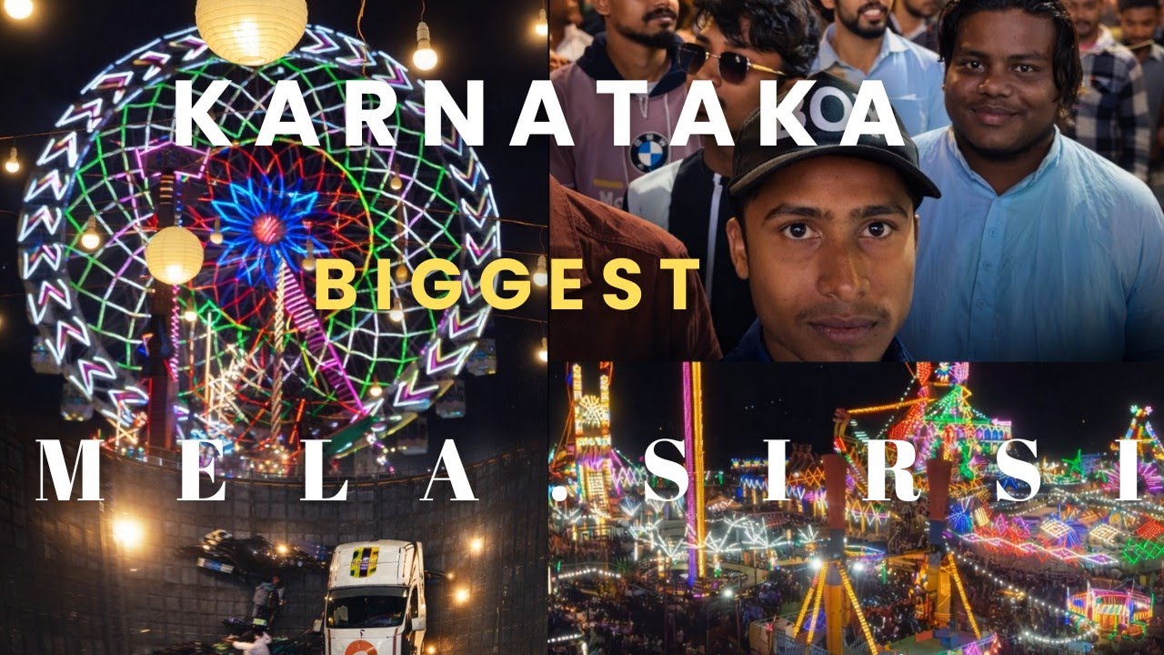 Karnataka’s Biggest Jatra in Sirsi🎡 |  aaj ham log aagai mele mei/🎪🎡