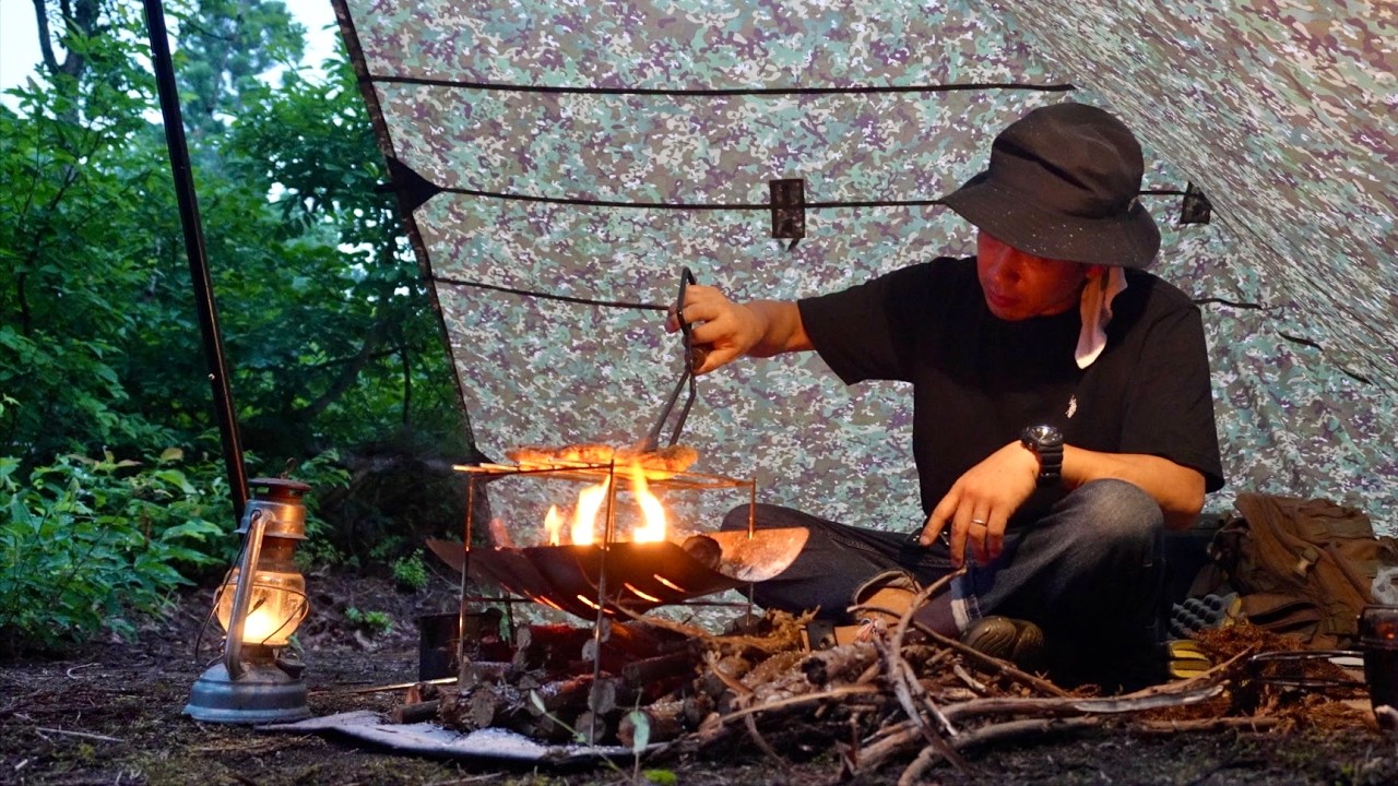 暑いので珍しく身軽にタープ泊【40代のリアルなソロキャンプ】