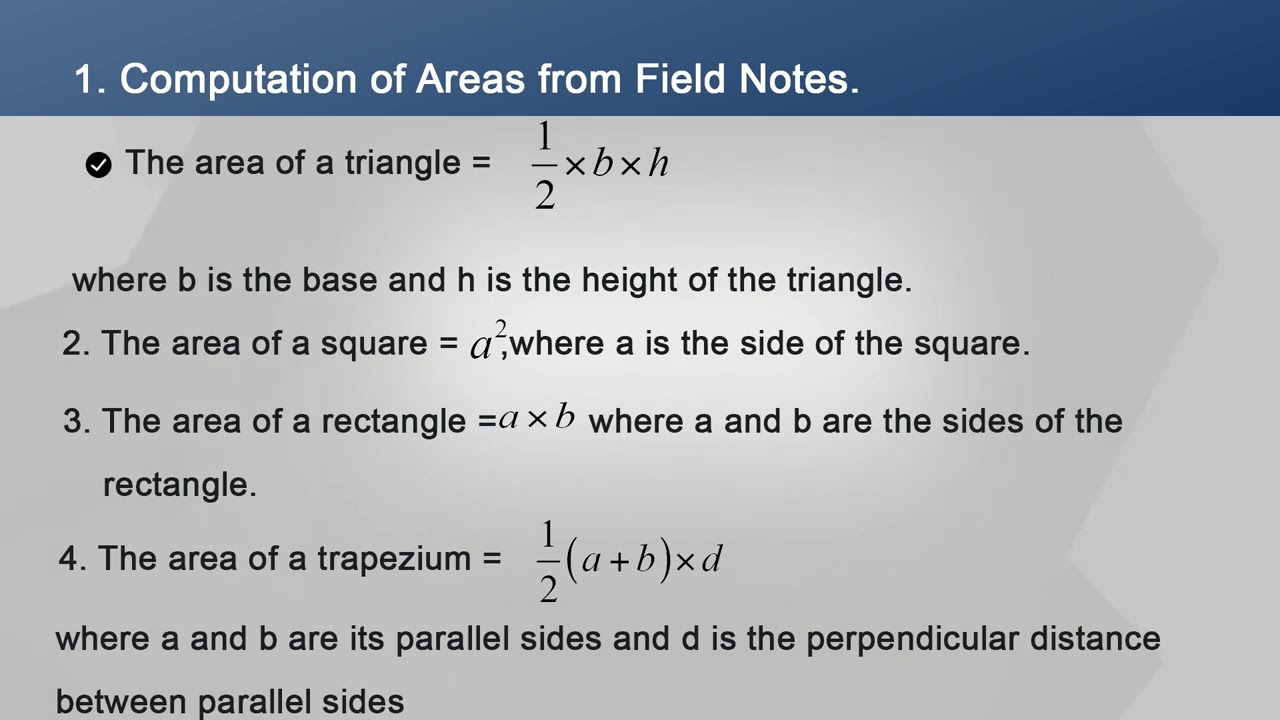 Lecture 30 Measurement of Area