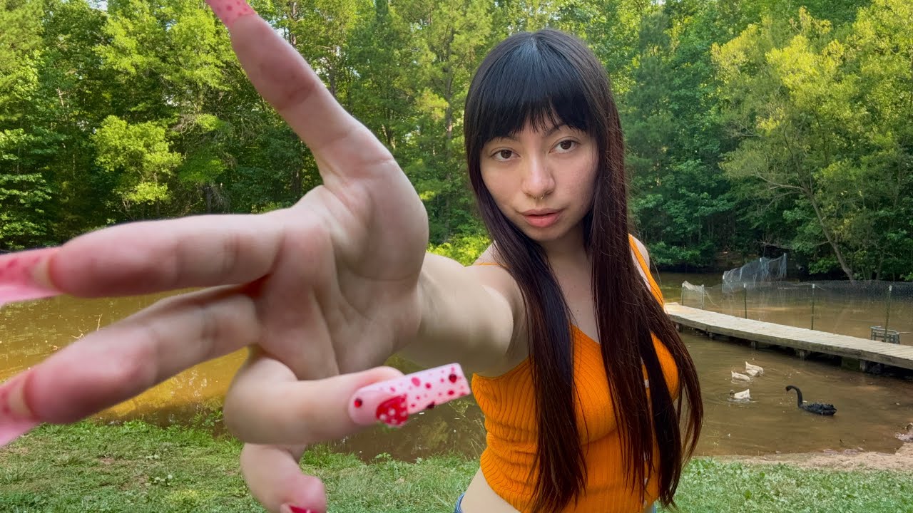 ASMR Outside | Hand Movements, Camera Tapping, Whispers