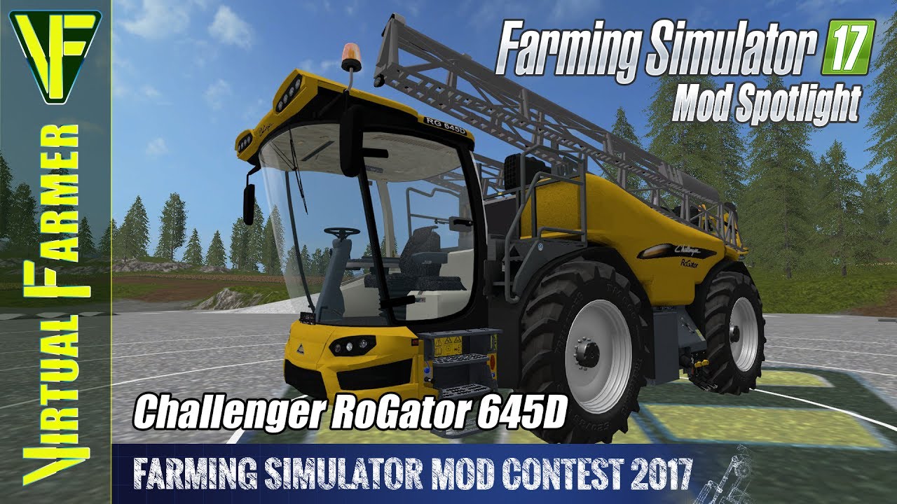 Farming Simulator 17 Mod Spotlight - Challenger RoGator 645D (Mod Contest 2017)