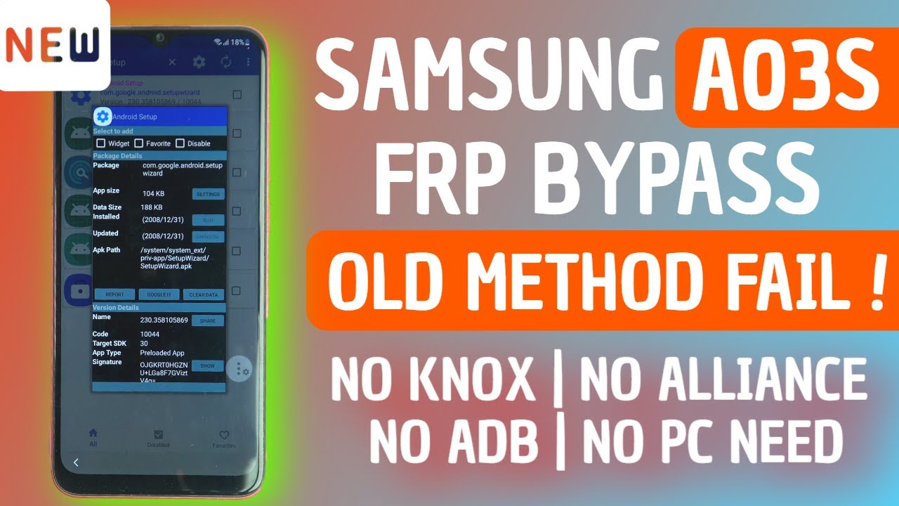 New Solution Ready - Samsung A03s FRP Bypass Android 11 Without PC 2022 | No Knox | No Alliance X