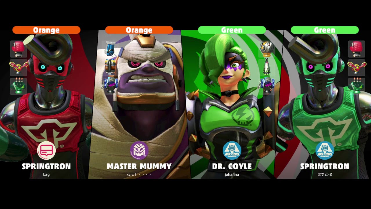 Arms Springtron Gameplay/Anaysis